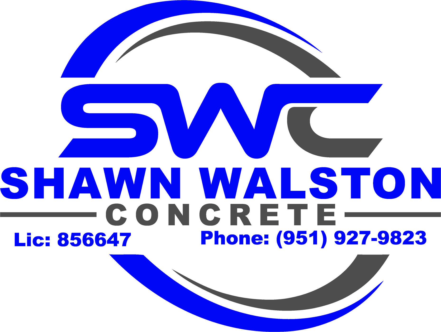 SHAWN WALSTON CONCRETE Logo